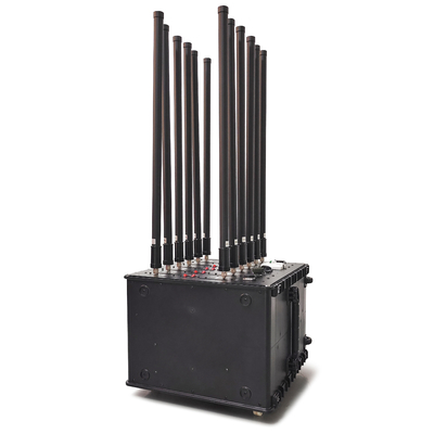 450W Cell Phone Signal Jammer Suitcase Type For 3G 4G 5G 12 Bands