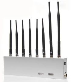 Jammer 2G 3G Wifi 34dBm сигнала VHF/UHF GPS с 8 антеннами